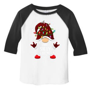 Silly Gnome Family Buffalo Plaid Christmas Light Pajama Cool Gift Toddler Fine Jersey T-Shirt