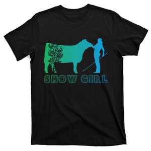 Show Girl Fun Livestock Cattle Showing T-Shirt