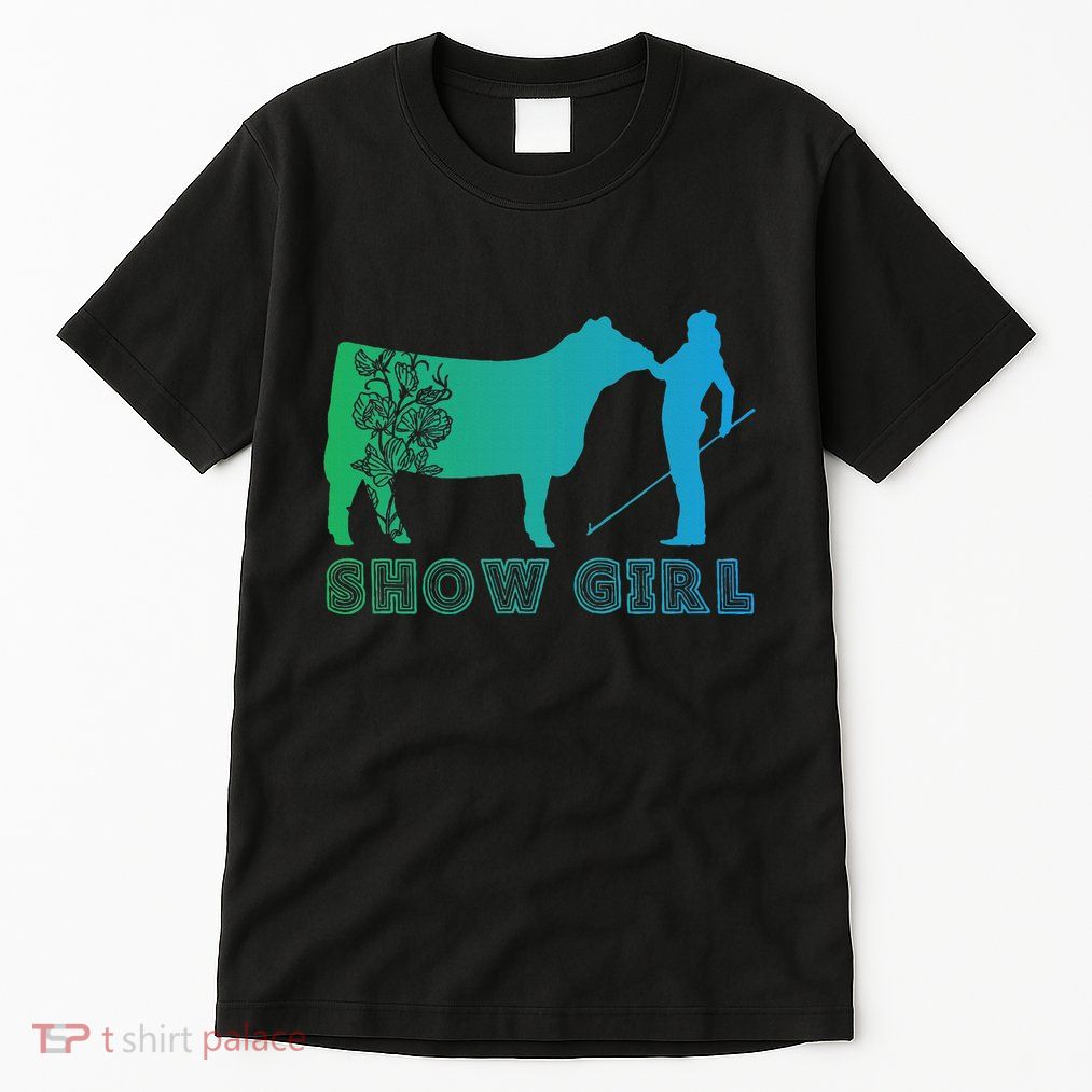 Show Girl Fun Livestock Cattle Showing Tall T-Shirt
