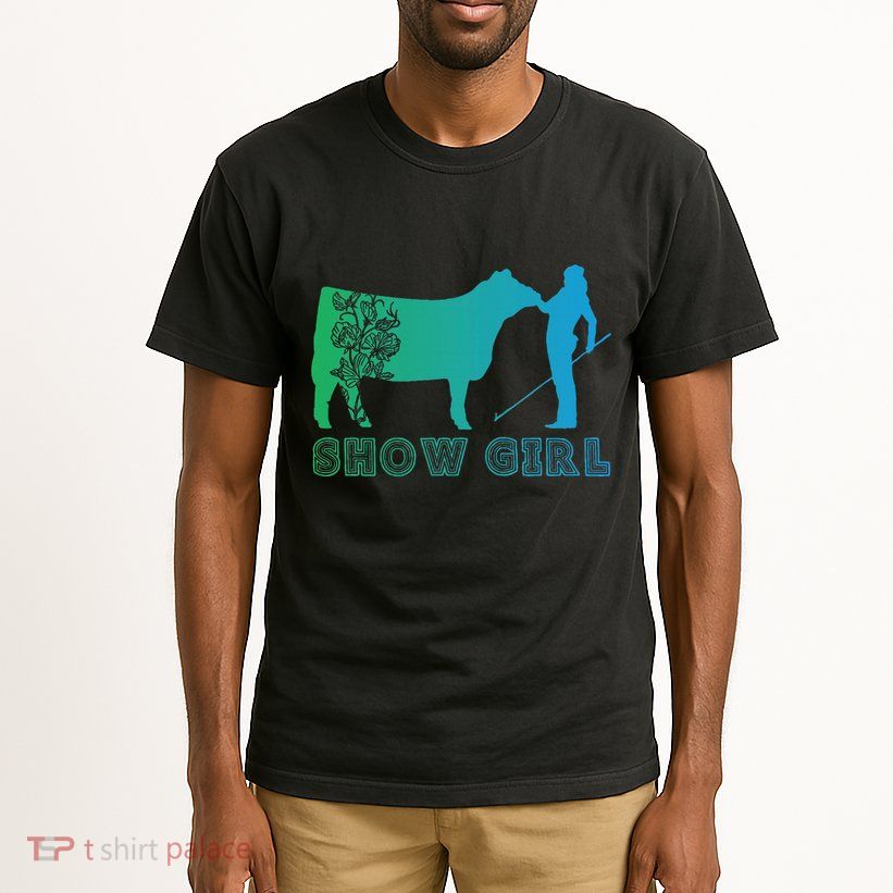 Show Girl Fun Livestock Cattle Showing Tall T-Shirt