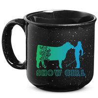 Show Girl Fun Livestock Cattle Showing 15oz Campfire Ceramic Mug