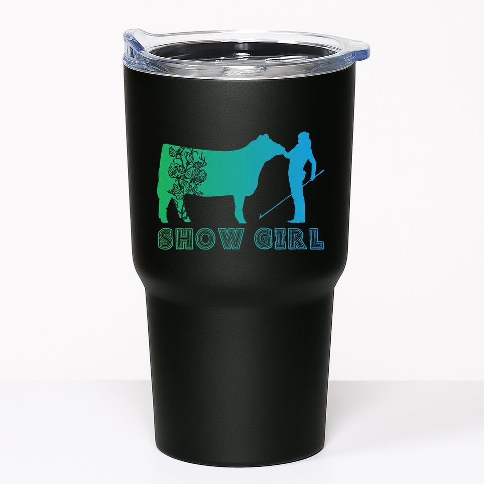 Show Girl Fun Livestock Cattle Showing Tumbler