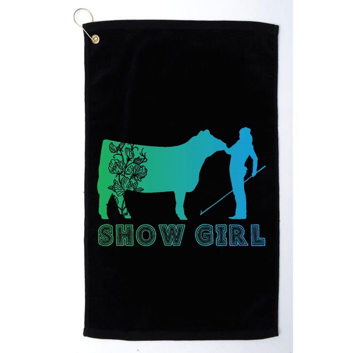 Show Girl Fun Livestock Cattle Showing Golf Towel