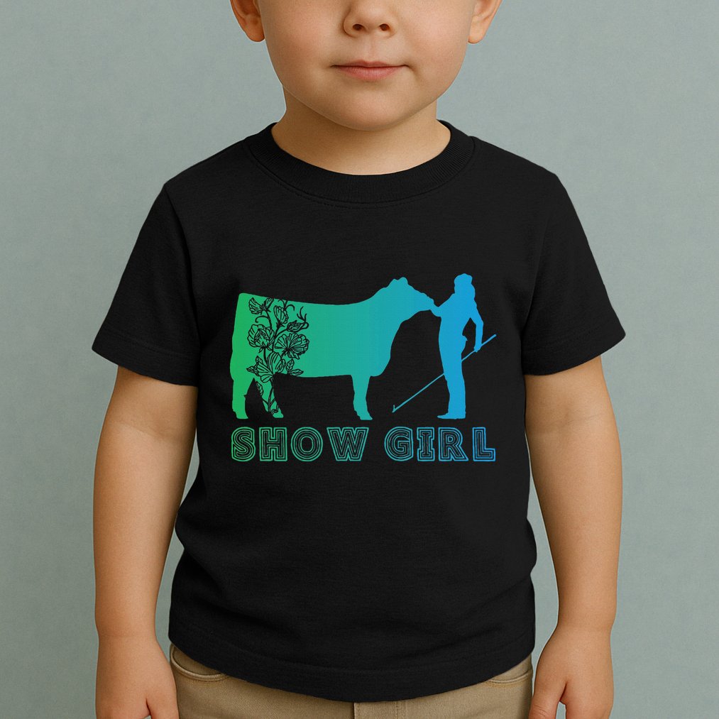 Show Girl Fun Livestock Cattle Showing Toddler T-Shirt