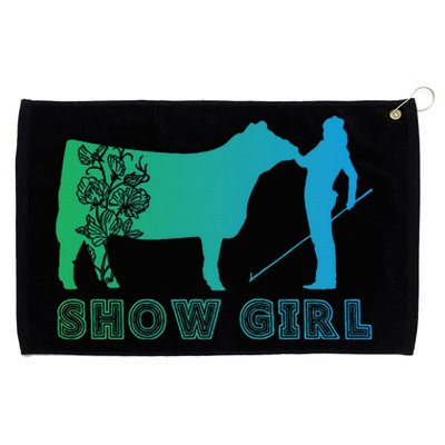 Show Girl Fun Livestock Cattle Showing Grommeted Golf Towel