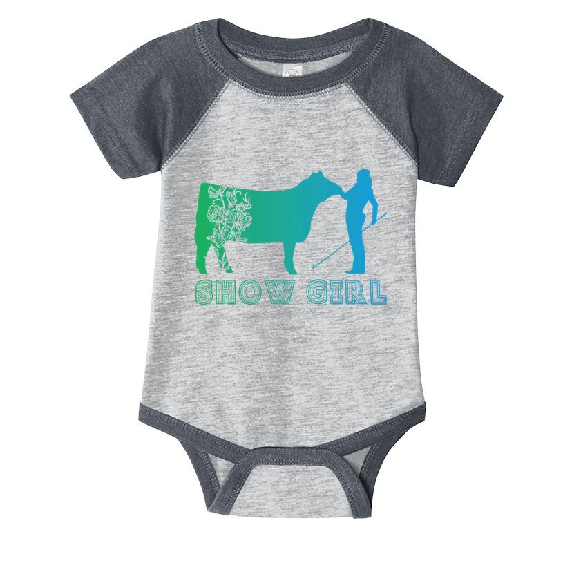 Show Girl Fun Livestock Cattle Showing Infant Baby Jersey Bodysuit