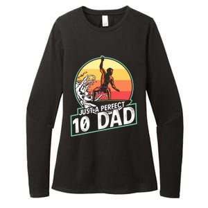 Surfing Gift For Dad Fathers Day Gift For Surfer Perfect 10 Meaningful Gift Womens CVC Long Sleeve Shirt