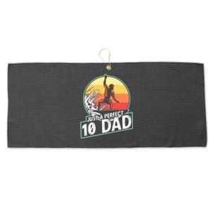 Surfing Gift For Dad Fathers Day Gift For Surfer Perfect 10 Meaningful Gift Large Microfiber Waffle Golf Towel