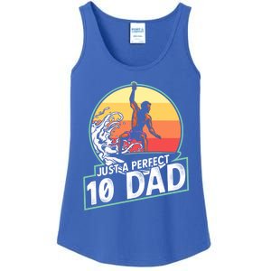 Surfing Gift For Dad Fathers Day Gift For Surfer Perfect 10 Meaningful Gift Ladies Essential Tank