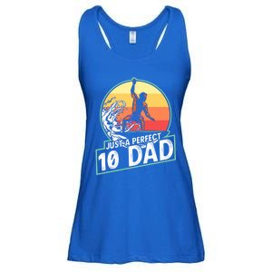 Surfing Gift For Dad Fathers Day Gift For Surfer Perfect 10 Meaningful Gift Ladies Essential Flowy Tank