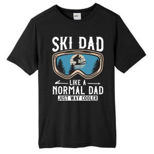 Skiing Gift For Dad Funny Ski Dad Just Cooler Funny Winter Gift Tall Fusion ChromaSoft Performance T-Shirt