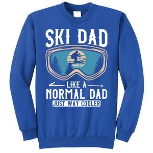 Skiing Gift For Dad Funny Ski Dad Just Cooler Funny Winter Gift Sweatshirt