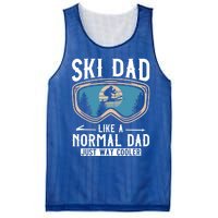 Skiing Gift For Dad Funny Ski Dad Just Cooler Funny Winter Gift Mesh Reversible Basketball Jersey Tank