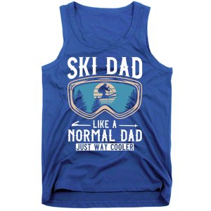 Skiing Gift For Dad Funny Ski Dad Just Cooler Funny Winter Gift Tank Top