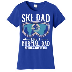 Skiing Gift For Dad Funny Ski Dad Just Cooler Funny Winter Gift Women's T-Shirt