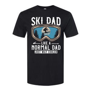 Skiing Gift For Dad Funny Ski Dad Just Cooler Funny Winter Gift Softstyle CVC T-Shirt