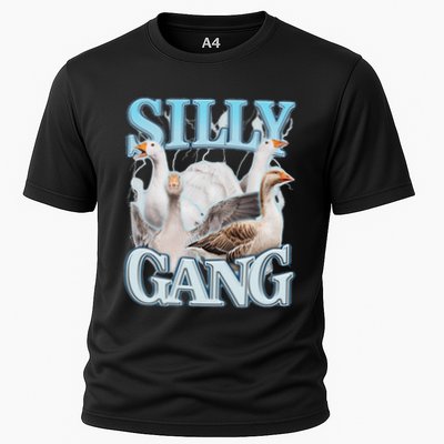 Silly Gang Funny Goose Funny Meme Duck Cooling Performance Crew T-Shirt