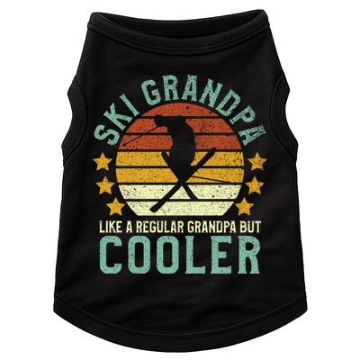 Ski Grandpa Funny Gift Funny Grandfather Skier & Skiing Lover Gift Doggie Tank
