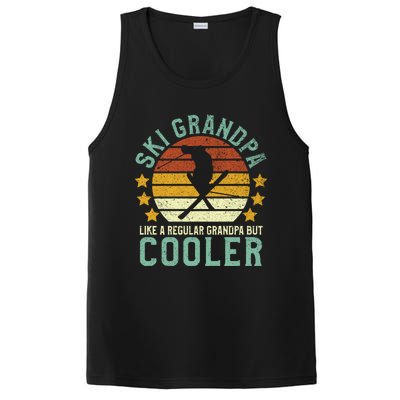 Ski Grandpa Funny Gift Funny Grandfather Skier & Skiing Lover Gift PosiCharge Competitor Tank