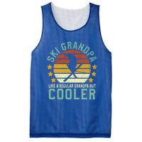 Ski Grandpa Funny Gift Funny Grandfather Skier & Skiing Lover Gift Mesh Reversible Basketball Jersey Tank