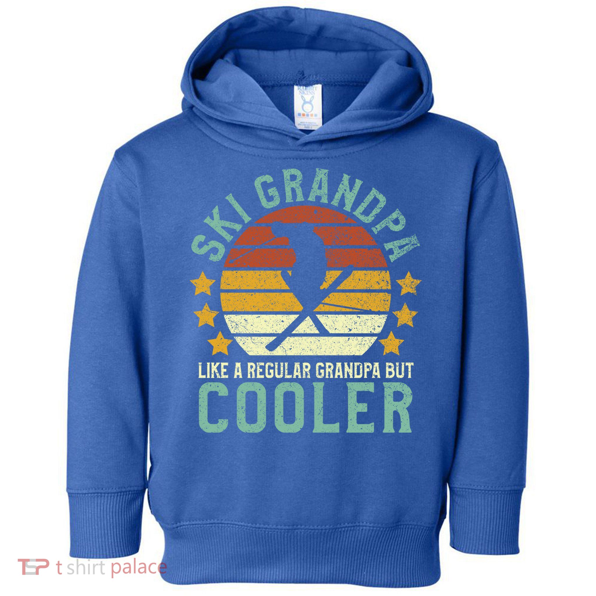 Ski Grandpa Funny Gift Funny Grandfather Skier & Skiing Lover Gift Toddler Hoodie
