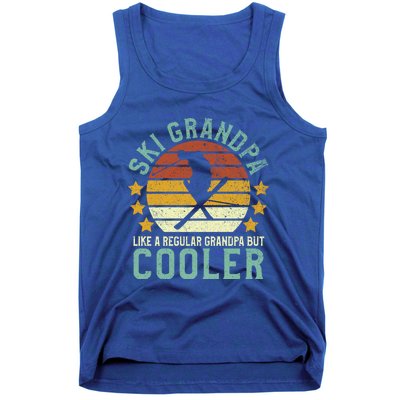 Ski Grandpa Funny Gift Funny Grandfather Skier & Skiing Lover Gift Tank Top