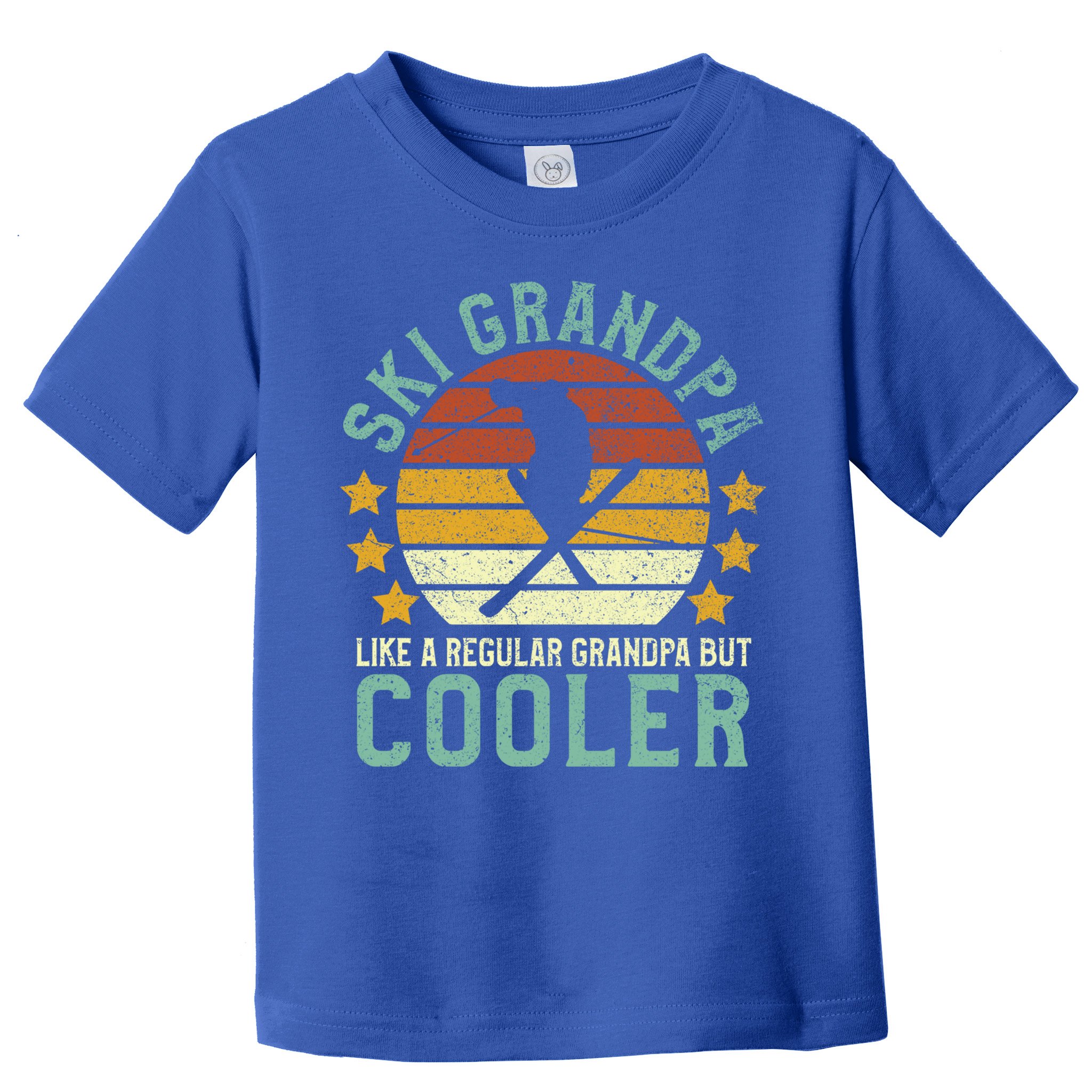 Ski Grandpa Funny Gift Funny Grandfather Skier & Skiing Lover Gift Toddler T-Shirt