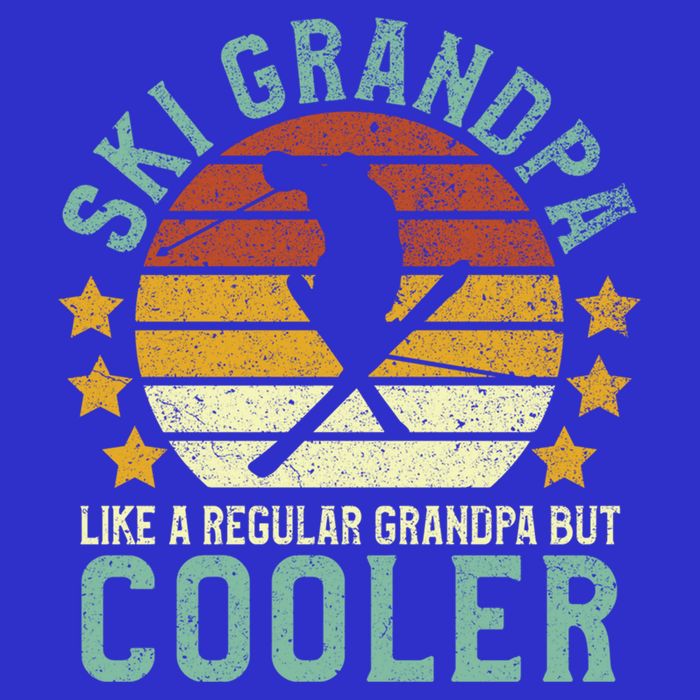 Ski Grandpa Funny Gift Funny Grandfather Skier & Skiing Lover Gift Kids Hoodie