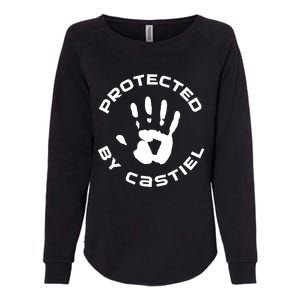 Supernatural Gifts For Her Christmas Gift Protected By Castiel Supernatural Fami Womens California Wash Sweatshirt