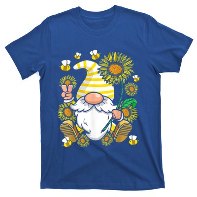 Sunflower Gnome Funny Hippie Gnome Gift T-Shirt