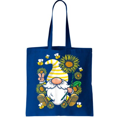 Sunflower Gnome Funny Hippie Gnome Gift Tote Bag