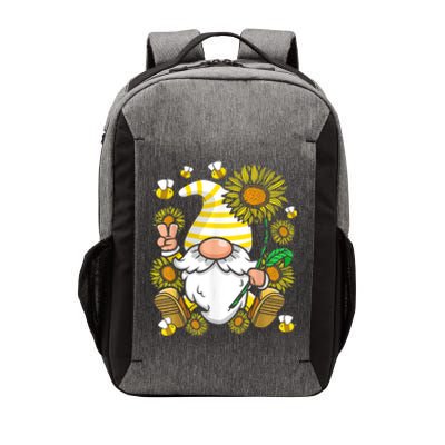 Sunflower Gnome Funny Hippie Gnome Gift Vector Backpack