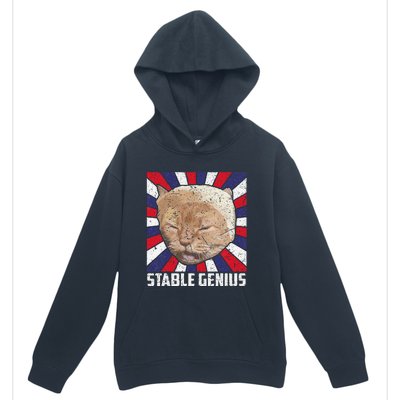 Stable Genius Funny Cat Meme President Urban Pullover Hoodie