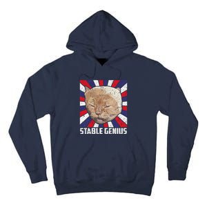 Stable Genius Funny Cat Meme President Tall Hoodie