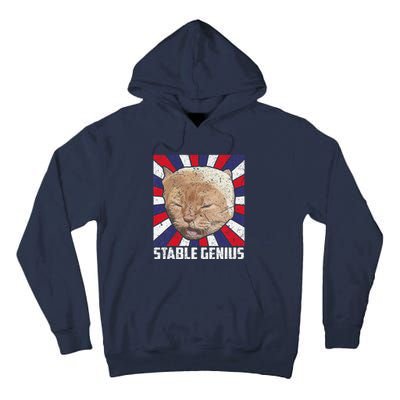 Stable Genius Funny Cat Meme President Tall Hoodie