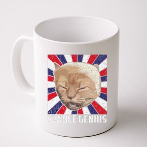 Stable Genius Funny Cat Meme President Coffee Mug