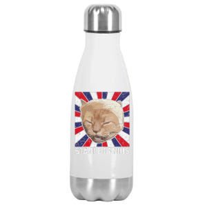 Stable Genius Funny Cat Meme President Stainless Steel Insulated Water Bottle