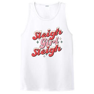 Sleigh Girl Funny Christmas Holiday PosiCharge Competitor Tank