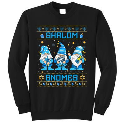 Shalom Gnomes Funny Ugly Hanukkah Sweater Chanukah Sweatshirt