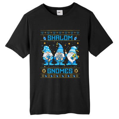 Shalom Gnomes Funny Ugly Hanukkah Sweater Chanukah Tall Fusion ChromaSoft Performance T-Shirt