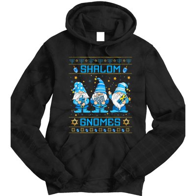 Shalom Gnomes Funny Ugly Hanukkah Sweater Chanukah Tie Dye Hoodie