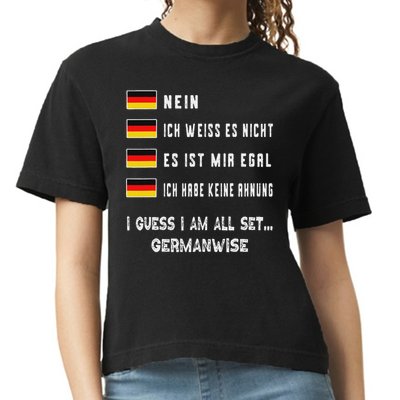 Speaking German Funny Deutsch Student German Language Comfort Colors Boxy T-Shirt