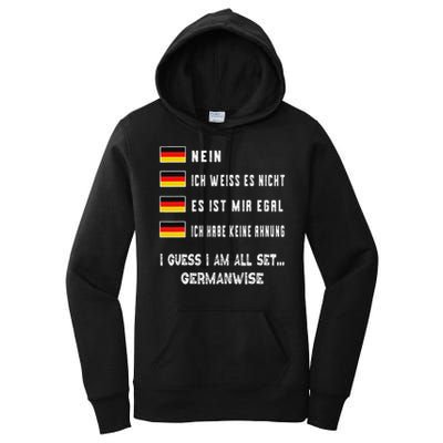 Speaking German Funny Deutsch Student German Language Women's Pullover Hoodie