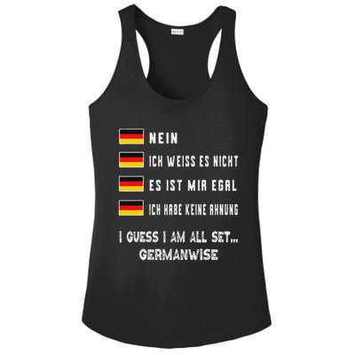 Speaking German Funny Deutsch Student German Language Ladies PosiCharge Competitor Racerback Tank