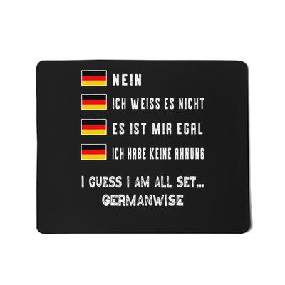 Speaking German Funny Deutsch Student German Language Mousepad