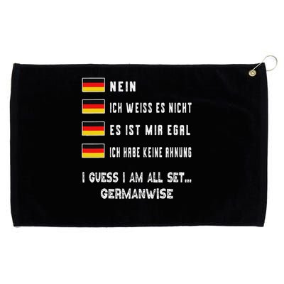 Speaking German Funny Deutsch Student German Language Grommeted Golf Towel