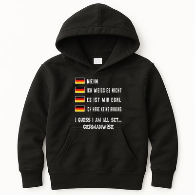 Speaking German Funny Deutsch Student German Language Kids Hoodie