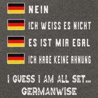 Speaking German Funny Deutsch Student German Language Cotton Canvas Backpack