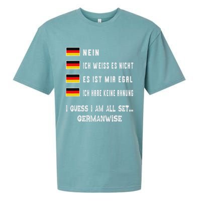 Speaking German Funny Deutsch Student German Language Sueded Cloud Jersey T-Shirt