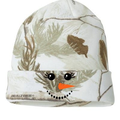 Snowman Girl Face For Girls Christmas Winter Kati Licensed 12" Camo Beanie